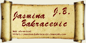 Jasmina Bakračević vizit kartica